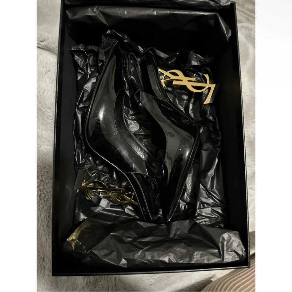 100% Authentic Saint Laurent Opyum Patent Leather Heels - Picture 6 of 10